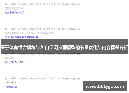 基于体育组合训练与AI自学习推荐模型的节奏优化与内容标签分析